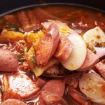 의정부 부대찌개 1kg 40년 전통 한양 식당 부대찌게 가정 간편식 한양 야외 낚시 요리 : 한스네