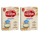 Nestle Cerelac Baby Rice Cereal 네슬레 세레락 베이비 라이스 아기 시리얼 1단계 200g 2팩 : Tany