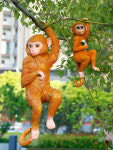 실사 동물 오브제 조각 정원 장식 야외 안뜰  원숭이 수지 공예 45 : 마켓 에스