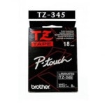 PNV700347브라더 라벨터치테이프 TZ-345 18mm / 검정/흰색글씨 : 미쁘MIBBUE