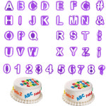 생일 파티 용품 40pcs 퐁당 커터 케이크 장식 도구 플라스틱 알파벳 대문자 번호 : SM테크