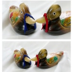 목각기러기 나무기러기 한국적인선물 신혼부부 원앙 : 몽키카우네