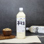 공주농부의 수제 더진한 콩물 1ℓ 국내산 대두 99.5% 콩국물 : 홍성한우지애