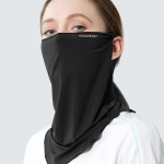 얼굴햇빛가리개 여름 골프 자외선차단 마스크 쿨 복면 set 검정 : OUR ENTRER