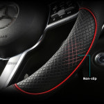 자동차핸들보호부품 자동차핸들커버 pu leather dermay 자동차 스티어링 휠 커버 kia ceed sportage picanto cerato seltos soul rio... 