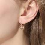 14k 18k 원스 민성 원터치 원형  데일리 여성 금 귀걸이 여자친구 기념일 선물 : 새미쥬얼리