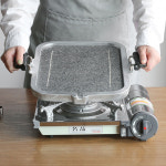 국산 원형 구이용 고기 돌판 사이즈 중 곱돌 돌구이 삼겹살판 : 굿딜하우스