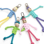 매듭 공예 마크라메 인형 키링 만들기 DIY 키트 가방 장식 걱정인형 열쇠고리 : 퍼니 팩토리