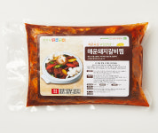 만나돈 수제 국내산 매운 돼지 갈비찜 밀키트 캠핑 집반찬  1kg+1kg : 만나돈수제갈비