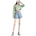 G5686 Pregnant Pants Women Loose Denim Summer Cas : 두로라인