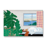 이른 아침, 키무 작가 작품 일러스트 그림 캔버스 액자 거실 벽 장식 인테리어 소품 : 라이크디즈