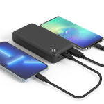 대용량 보조배터리 20000mAh LED표시 동시2대 고속충전 USB-A/C Micro-5pin 캠핑 낚시 출장 여행 등산 업무 NEXT-20001QPB : 브로드파츠