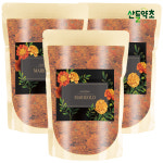 제주산 무농약  메리골드 100gx3팩(orange) 금잔화 마리골드환 금송화 메리골드꽃 금잔화 : 산들약초