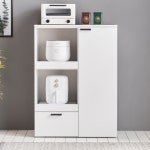 전자레인지 선반 밥솥장 전자렌지 밥통 정리 거치대 수납장 렌지장 받침대 전기밥솥 우드 다이 낮은 렌즈대 광파 오븐장 틈새 주방 블랙 화이트... 