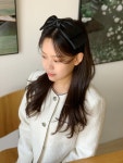 6type 새틴 공단 시스루 쉬폰 오간자 리본 머리띠 장원영 조이 헤어밴드 : 아르테 A r t e