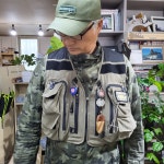 금린 쏘가리조끼 메쉬조끼 M-3 카키브라운 : 팀쏘가리
