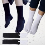 엄지발가락양말 면발가락양말 발목 다한증 블랙 화이트 : 스며든몰