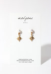 [모드곤] 골드별 & 담수진주 귀걸이 Goldtone Star & Pearl Earring : 모드곤