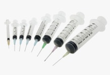 [성심메디칼] 일회용주사기 5mL/cc (Luer Slip) - 무침 (w/o) 100pcs : 민성메디칼