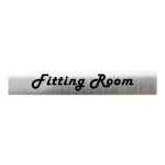 실버 스테인리스 직사각 각인 부착식 도어 사인 문패 팻말 Fitting Room Retro : 사이메탈워크