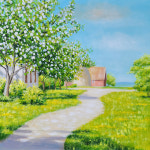 여름 풍경 - 요한 크로우덴 중대형 유화그림 거실액자 명화 풍경화 : 아트모션