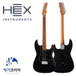 헥스 E300 S/BK 일렉기타 SSH 스트라토캐스터 로스티드 메이플 넥 락킹튜너 : 악기코리아