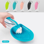 굿댕 나뭇잎 에코 강아지 휴대용 물병 산책물병 반려견 애견 산책물통 580ml : SLC6 인터네셔날