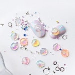 네일파츠 오로라 조개 원케이스  바다 아쿠아 여름(12개입) : 네일장터