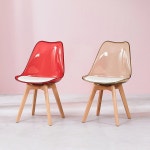 투명 에그 볼 체어 고급 백화점 테라스 네일샵 카페 상담실 책상 테이블 스툴 업소용 간이 곡선 프라스틱 바퀴없는 목재 원목 나무 조립식 DIY... 