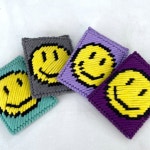 ［망뜨개 DIY 패키지] 스마일 카드지갑/망스티치/망뜨개/미니지갑 : 애시드손뜨개