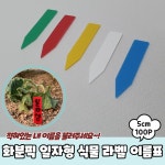 화분픽 5cm 식물 라벨 이름표 100P 네임택 꽃 홈가드닝 푯말 팻말 가든픽 화초 : 쇼피디아