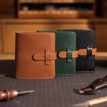 소가죽 트리폴드반지갑 DIY 키트 가죽공예 지갑 만들기 (+온라인영상) : 당신의 가죽