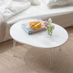 국산 접이식 밥상 미니 타원 테이블 좌식 작은상 자취 침대 1인 2인용 좌식상 : 허니센스