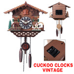 벽시계  뻐꾸기 시계 빈티지 뻐꾸기 벽 알람 시계 북유럽 스타일 벽 시계 홈 장식 거실 새 벨 시계 새 진자 : 허니제니마켓