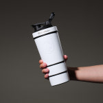 메탈쉐이크 쉐이크통 헬스 물병 스테인리스 쉐이커보틀 600ml, 화이트 : 메탈쉐이크코리아