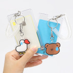 동물농장 스프링 사원증 케이스 신분증 명찰 목걸이 곰 : 너스키니