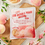 흥국에프엔비 냉동 슬라이스 복숭아 1kg [복숭아 50%] X 4개 : 고고커피 스토어