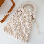 뜨개 가방 만들기 마크라메 손뜨개 패키지 네트백 DIY 공예 취미 : 매듭기록소