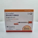 성심메디칼 인슐린 당뇨 주사기 0.5CC 31G 8mm 100개 : 도원의료관리