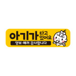 초보운전 차량 자동차 탈부착 자석 반사 초보자석스티커 EC038 : 제제데코