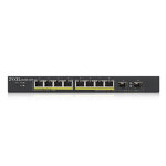 자이젤 ZYXEL GS1900-10HP POE+스위칭허브 기가8포트+2SFP 77W : 다피샵