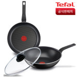 테팔 심플리클린 3종(팬30+웍28+정품유리뚜껑) : 테팔 공식몰