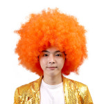 점보가발(오렌지) 폭탄머리 뽀글이 파티 노래방 : 새로이벤트