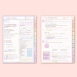 굿노트속지 레인보우디지털노트북 12컬러 스티커무료 대학생필기노트 스터디플래너PDF 양식 : 손뇨디지털허브