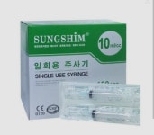 [성심메디칼] 일회용주사기 10mL/cc (Luer Slip) - 무침 (w/o) 100pcs : 민성메디칼