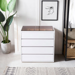 아일랜드 4단 서랍장 드레스룸 옷 방 침실 와이드 대형 인테리어 디바이더 악세사리 장 : 로라우드