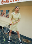 니어앤디어 COLLAR COLOR COMBI KNIT DRESS_YE : 니어 앤디어
