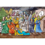 예배삽화 439 간음한 여인 by 그림책마을 : 갓굿