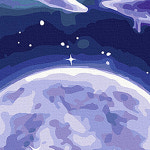 꿈꾸는 고래 (캔버스) DIY명화그리기 40x50 동물 : 퍼즐사랑