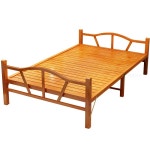 대나무 접이식 침대 평상 마루 테이블 베란다 옥상 야외 싱글 더블 쿨 강한 휴대용 가정용 : 대륙마트샵